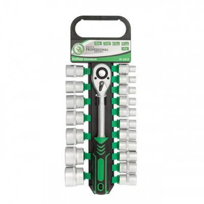 Будкрам купить Набор торцевых головок с трещоточной рукояткой 1/2", Cr-V, 19 ед., INTERTOOL ET-6019 Набор торцевых головок с трещоточной рукояткой 1/2", Cr-V, 19 ед., INTERTOOL ET-6019 2