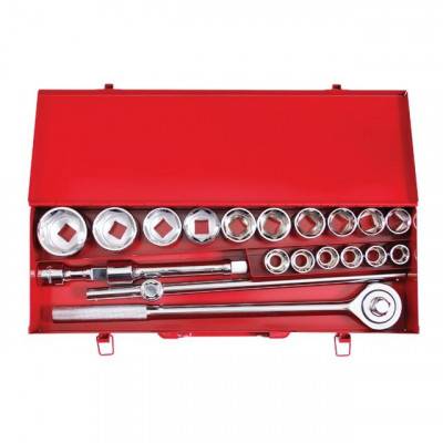 Будкрам купить Набор инструмента 3/4", 20 ед (гол. 19-50 мм) металлический кейс INTERTOOL ET-6024