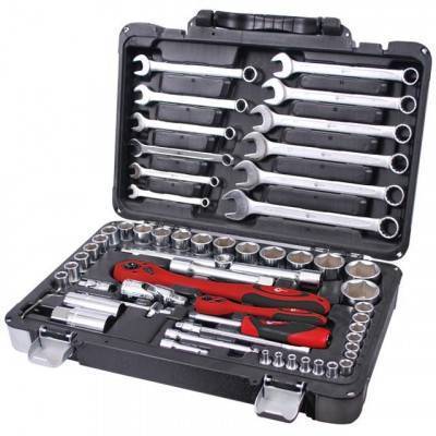 Будкрам купити Професійний набір інструментів 1/4" &amp; 1/2 " 61 од INTERTOOL ET-6061