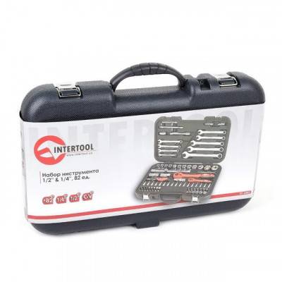Будкрам купити Професійний набір інструментів 1/2" &amp; 1/4"; 82 од INTERTOOL ET-6082 Професійний набір інструментів 1/2" &amp; 1/4"; 82 од INTERTOOL ET-6082 5