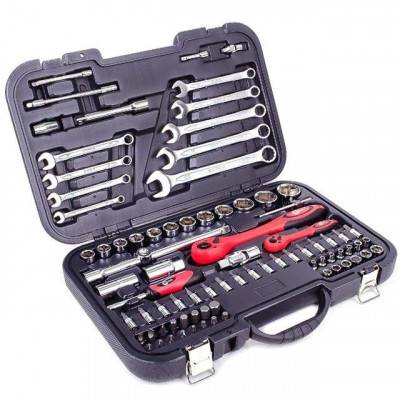 Будкрам купити Професійний набір інструментів 1/2" &amp; 1/4"; 82 од INTERTOOL ET-6082