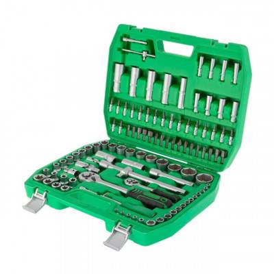 Будкрам купити Набір інструментів 1/2" &amp; 1/4 " 108ЕД. INTERTOOL ET-6108SP