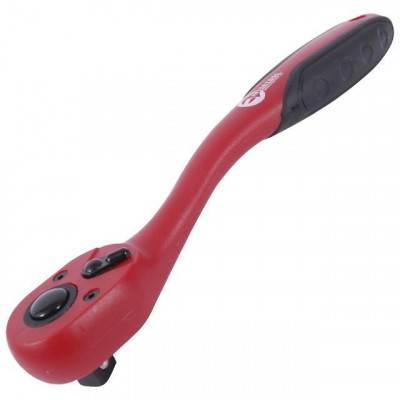 Будкрам купити Рукоятка з храповим механізмом на 72 зуба 1/4", Cr-v ультра легка INTERTOOL ET-7001