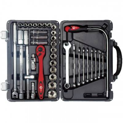 Будкрам купити Професійний набір інструменту 39 од., 1/2", Cr-V INTERTOOL ET-7039