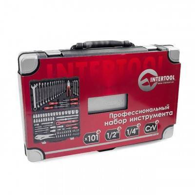 Будкрам купити Професійний набір інструментів 101 од. INTERTOOL ET-7101 Професійний набір інструментів 101 од. INTERTOOL ET-7101 7