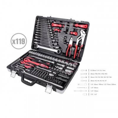 Будкрам купити Професійний набір інструментів 1/4" &amp; 1/2"; 119 од INTERTOOL ET-7119 Професійний набір інструментів 1/4" &amp; 1/2"; 119 од INTERTOOL ET-7119 5