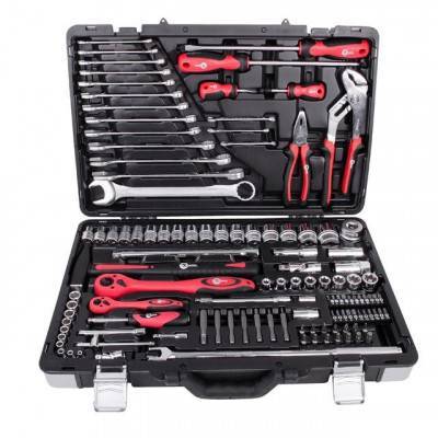 Будкрам купити Професійний набір інструментів 1/4" &amp; 1/2"; 119 од INTERTOOL ET-7119