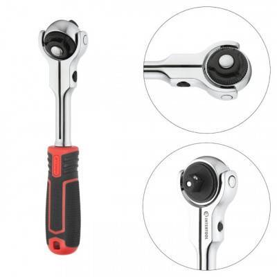 Будкрам купить Рукоятка с храповым механизмом поворотная, 72 зуба 3/8", Cr-V STORM INTERTOOL ET-8008 Рукоятка с храповым механизмом поворотная, 72 зуба 3/8", Cr-V STORM INTERTOOL ET-8008 2