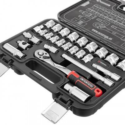 Будкрам купити Набір інструментів 3/8", 26ед., Cr-V STORM INTERTOOL ET-8026 Набір інструментів 3/8", 26ед., Cr-V STORM INTERTOOL ET-8026 5