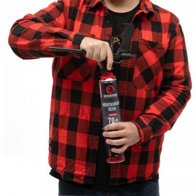 Будкрам купить Пена монтажная профессиональная, всесезонная, 750мл/1000г. 70л.+., под пистолет INTERTOOL FS-1000 Пена монтажная профессиональная, всесезонная, 750мл/1000г. 70л.+., под пистолет INTERTOOL FS-1000 3