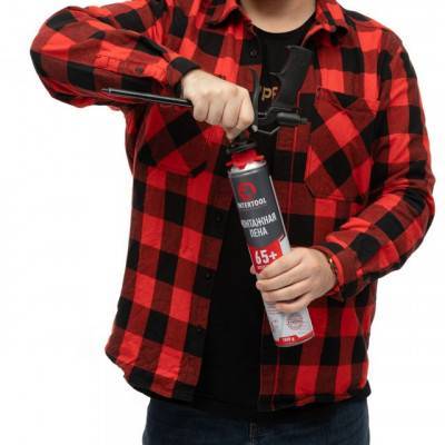 Будкрам купить Пена монтажная профессиональная, всесезонная, 750мл/1000г. 65л.+, под пистолет INTERTOOL FS-1010 Пена монтажная профессиональная, всесезонная, 750мл/1000г. 65л.+, под пистолет INTERTOOL FS-1010 3