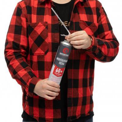 Будкрам купить Пена монтажная, всесезонная, 750мл/1000г. 60л.+, трубочка INTERTOOL FS-1100 Пена монтажная, всесезонная, 750мл/1000г. 60л.+, трубочка INTERTOOL FS-1100 3