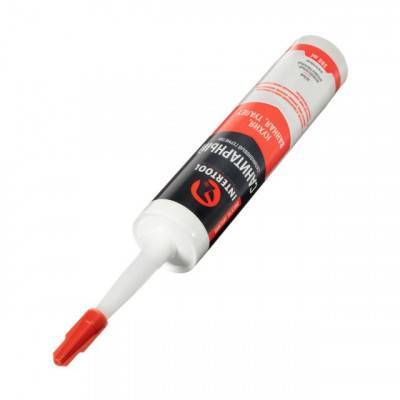 Будкрам купить Герметик силиконовый санитарный, белый, 300мл/320г INTERTOOL FS-3031 Герметик силиконовый санитарный, белый, 300мл/320г INTERTOOL FS-3031 2