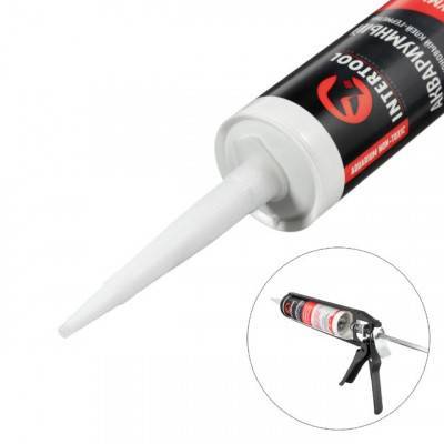 Будкрам купить Герметик аквариумный, силиконовый, прозрачный, нетоксичный, 300мл/340г INTERTOOL FS-3134 Герметик аквариумный, силиконовый, прозрачный, нетоксичный, 300мл/340г INTERTOOL FS-3134 4