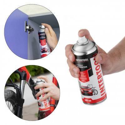 Будкрам купить Cмазка "Силикон", аэрозоль 400 мл INTERTOOL FS-6040 Cмазка "Силикон", аэрозоль 400 мл INTERTOOL FS-6040 4