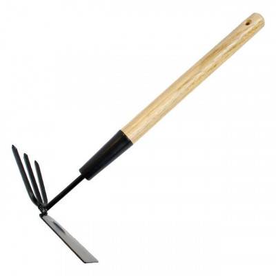 Будкрам купить Сапка с мотыгой полевая 445x120 / 140 мм с деревянной рукояткой INTERTOOL FT-0005