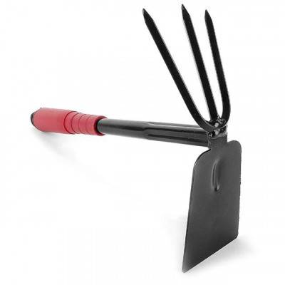 Будкрам купить Сапка с мотыгой огородная 310x70 мм с полой пластмассовой рукояткой под удлинитель INTERTOOL FT-0015