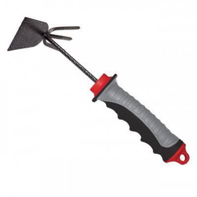 Будкрам купить Сапка с мотыгой садовая 250 мм x 150 мм с двухкомпонентной рукояткой INTERTOOL FT-0025