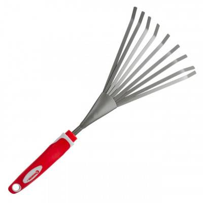 Будкрам купить Грабли веерные 370 мм*155 мм с комбинированной рукояткой INTERTOOL FT-0031