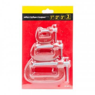 Будкрам купити Набор струбцин столярных 3ед. 1"; 2"; 3" HT-6013 Набор струбцин столярных 3ед. 1"; 2"; 3" HT-6013 2