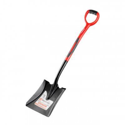 Будкрам купить Лопата совковая, ручка из фибергласса, 238х282х1050 мм INTERTOOL FT-2014