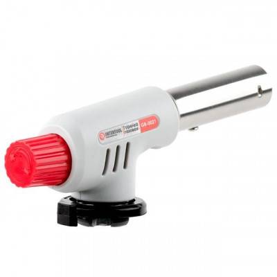 Будкрам купить Горелка газовая, пьезозажигание на регуляторе INTERTOOL GB-0021 Горелка газовая, пьезозажигание на регуляторе INTERTOOL GB-0021 5