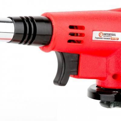 Будкрам купити Горелка газовая, пьезозажигание на курке, регулятор, удлиненное сопло INTERTOOL GB-0022 Горелка газовая, пьезозажигание на курке, регулятор, удлиненное сопло INTERTOOL GB-0022 3