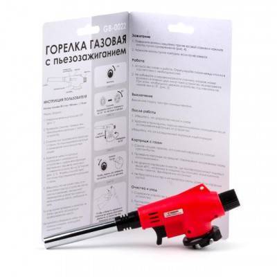 Будкрам купити Горелка газовая, пьезозажигание на курке, регулятор, удлиненное сопло INTERTOOL GB-0022 Горелка газовая, пьезозажигание на курке, регулятор, удлиненное сопло INTERTOOL GB-0022 5