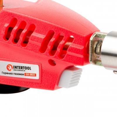 Будкрам купить Горелка газовая, пьезозажигание на курке, регулятор, рассекатель пламени INTERTOOL GB-0023 Горелка газовая, пьезозажигание на курке, регулятор, рассекатель пламени INTERTOOL GB-0023 8