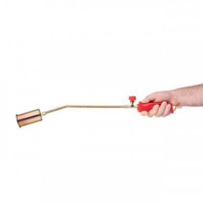 Будкрам купить Горелка газовая с регулятором 595мм, сопло 110мм, Ø45мм. INTERTOOL GB-0040