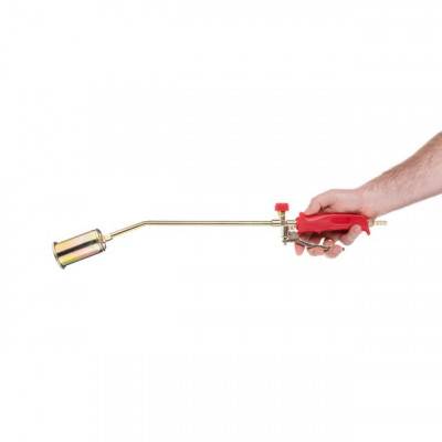 Будкрам купити Горелка газовая с регулятором и клапаном 595мм, сопло 110мм, Ø45мм. INTERTOOL GB-0044