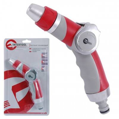 Будкрам купити Пистолет-распылитель для полива с плавной регулировкой потока воды. LUXURY INTERTOOL GE-0018