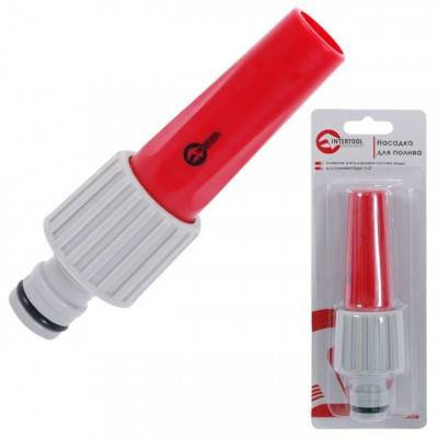 Будкрам купити Насадка для полива с плавной регулировкой потока воды для коннектора 3/4" INTERTOOL GE-0022