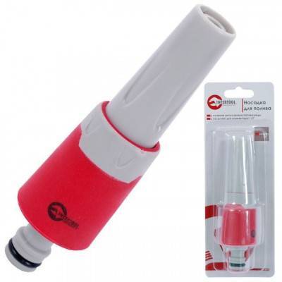 Будкрам купити Насадка для полива с плавной регулировкой потока воды на шланг для конектора 1/2" INTERTOOL GE-0030