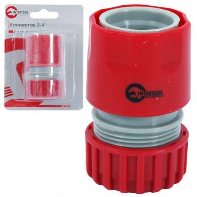 Будкрам купить Коннектор 3/4" для шланга 3/4" INTERTOOL GE-1018 Коннектор 3/4" для шланга 3/4" INTERTOOL GE-1018 1_small