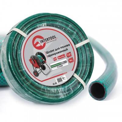 Будкрам купить Шланг для полива 3-х слойный 1/2", 10 м, армированный PVC INTERTOOL GE-4021 Шланг для полива 3-х слойный 1/2", 10 м, армированный PVC INTERTOOL GE-4021 1_small