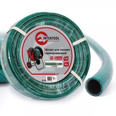 Будкрам купить Шланг для полива 3-х слойный 1/2", 50 м, армированный PVC INTERTOOL GE-4026 Шланг для полива 3-х слойный 1/2", 50 м, армированный PVC INTERTOOL GE-4026 1_small