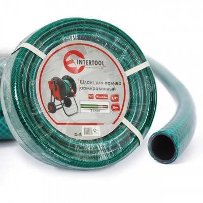 Будкрам купить Шланг для полива 3-х слойный 3/4", 20 м, армированный PVC INTERTOOL GE-4043 Шланг для полива 3-х слойный 3/4", 20 м, армированный PVC INTERTOOL GE-4043 1_small