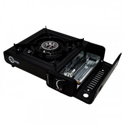 Будкрам купить Плита газовая одноконфорочная, пьезоподжиг, под газовые баллоны бутан и пропан-бутан INTERTOOL GS-0001 Плита газовая одноконфорочная, пьезоподжиг, под газовые баллоны бутан и пропан-бутан INTERTOOL GS-0001 4
