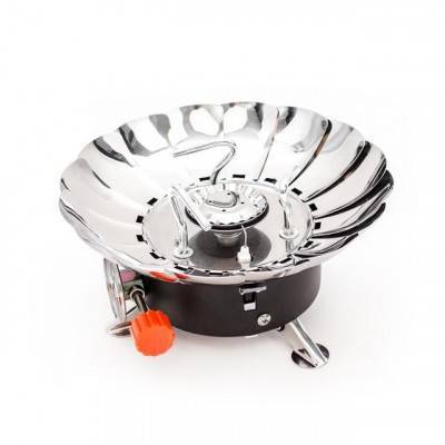 Будкрам купити Горелка газовая туристическая с защитой от ветра INTERTOOL GS-0011