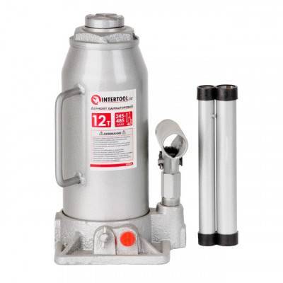 Будкрам купить Домкрат гидравлический "столбик" одноштоковый 12т INTERTOOL GT0026