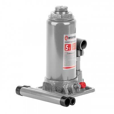 Будкрам купить Домкрат "столбик" одноштоковый 5т, в пластиковом кейсе INTERTOOL GT0053