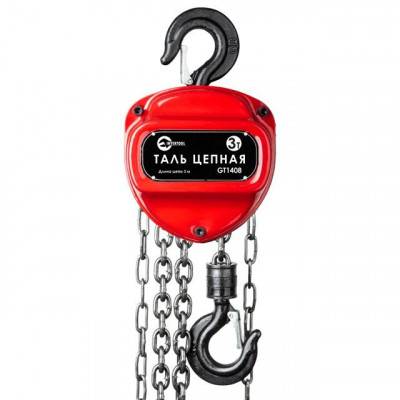 Будкрам купить Таль цепная 3т, цепь 3м INTERTOOL GT1408