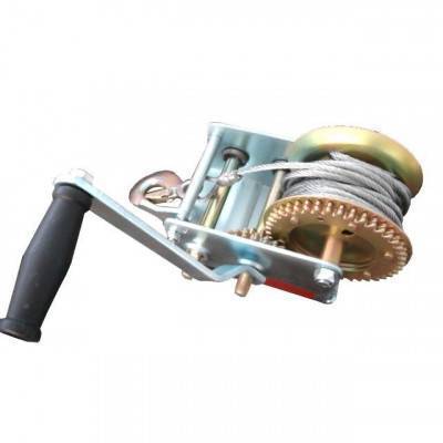 Будкрам купить Лебедка рычажная барабанная стальной трос тяговое усилие 900 кг INTERTOOL GT1455