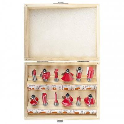 Будкрам купить Набор фрез по дереву 12 ед. INTERTOOL HT-0071 Набор фрез по дереву 12 ед. INTERTOOL HT-0071 2