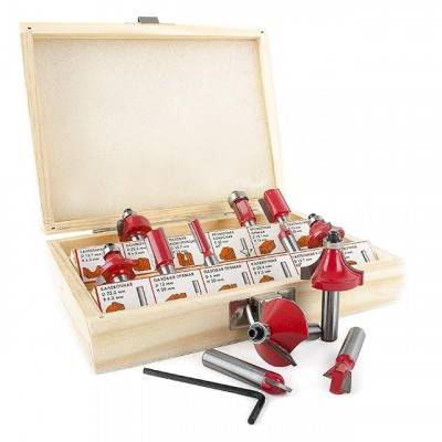 Будкрам купить Набор фрез по дереву 12 ед. INTERTOOL HT-0071 Набор фрез по дереву 12 ед. INTERTOOL HT-0071 3