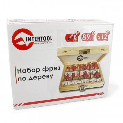 Будкрам купить Набор фрез по дереву 12 ед. INTERTOOL HT-0071 Набор фрез по дереву 12 ед. INTERTOOL HT-0071 7