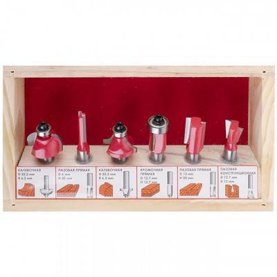 Будкрам купить Набор фрез по дереву 6 ед. INTERTOOL HT-0072 Набор фрез по дереву 6 ед. INTERTOOL HT-0072 7