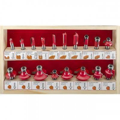 Будкрам купить Набор фрез по дереву, 18 шт. INTERTOOL HT-0073 Набор фрез по дереву, 18 шт. INTERTOOL HT-0073 2