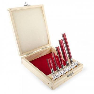 Будкрам купить Набор фрез пазовых прямых, 5 шт. INTERTOOL HT-0075 Набор фрез пазовых прямых, 5 шт. INTERTOOL HT-0075 5